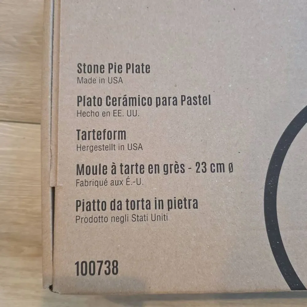 Pampered Chef Stone Pie Plate #100738 – 9